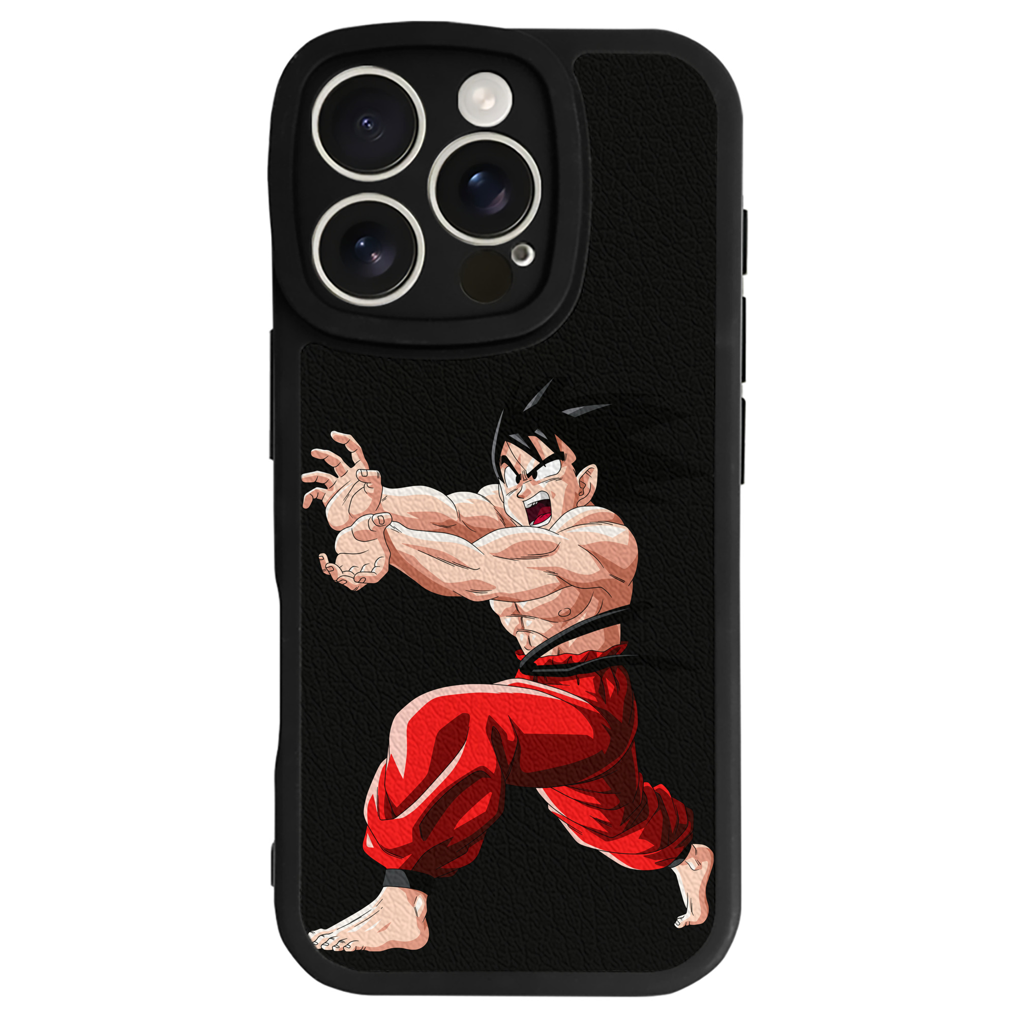 （画像用） ドラゴンボール 孫悟空（そん ごくう）Son Goku カカロット DRAGON BALL Kakarotto 【iPhone 16シリーズ対応】シリコンスマホケース（レザー調） 材質：シリコン